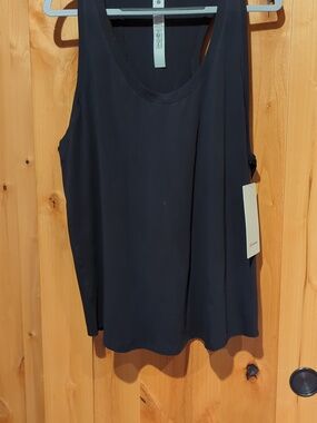 Lululemon NWT Love Tank Hip Length Cotton Black Sz 14